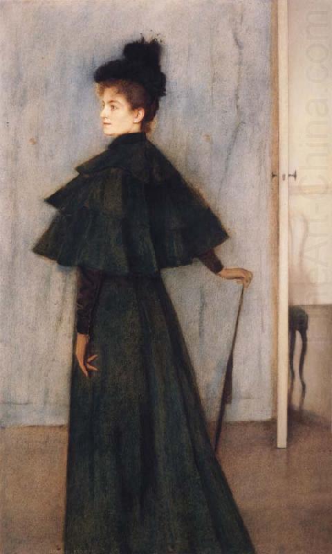 Fernand Khnopff Portrait of Mrs Botte china oil painting image